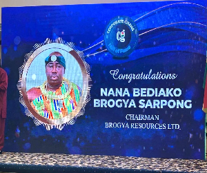 Nana Bediako Brogya was honored at the event