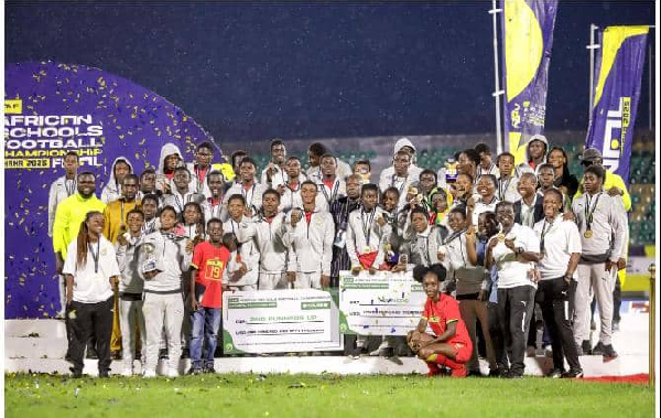 A photo of Ghana's U-15 Boy's and Girl's team