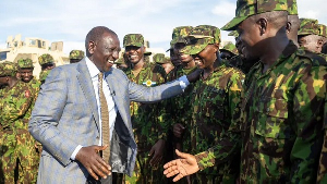 President William Ruto also promised the Kenyan police officers that he would get them equipment