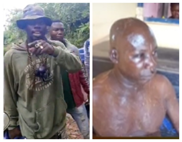 Kwame Ato Asare Ani is reported to have allegedly assaulted  his uncle (right)