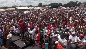 Some member of the NDC during a party rally