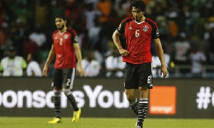Egypt players are dejected