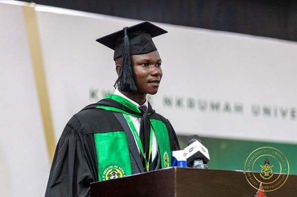 Bright Kwame Boadu, KNUST valedictorian of the October 2023 graduating cohort