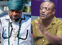 Blakk Rasta (L) claims that Maurice Ampaw (R) has been sponsoring Ghana Jollof to insult