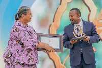 Hanna Tetteh and Ethiopia PM Abiy Ahmed Ali