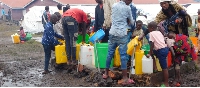 Congolese refugees fetch water at Nyakabande refugee transit camp in Kisoro District last week
