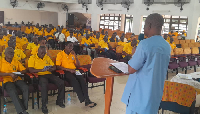 Dr. Prince Kofi Kludjeson addressing participants