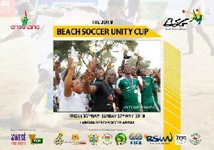2018 Beach Soccer Unity Cup is set for May 25