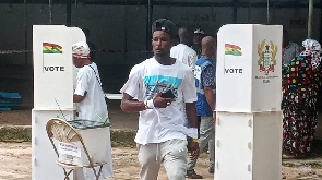 Voting commenced at 11:30am in Asawase