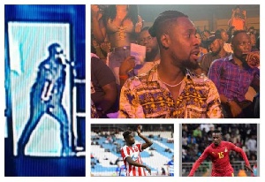 Ghanaian striker Andy Yiadom was at the just ended Rapperholic concert