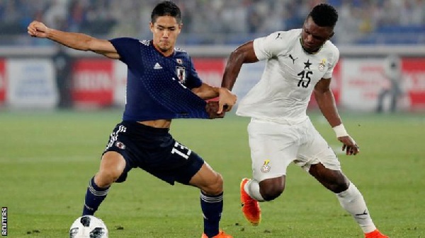 The Black Stars defeated World Cup-bound Japan in an international friendly to 2-0