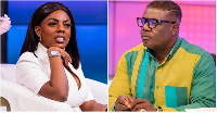 Nana Aba Anamoah (L) has criticised Rockson-Nelson Dafeamekpor (R)