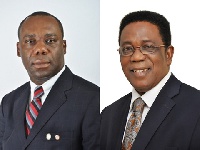 Dr. Matthew Opoku Prempeh, Education Minister, and Prof. Kwesi Yankah, Minister of Education