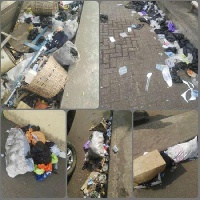 The capital city have been engulfed with filth after the Yuletide