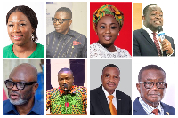 The list of eight public figures being pursued by the Commission