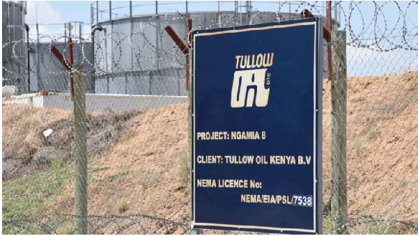 Tullow Oil tanks at its Turkana field