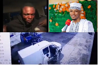 Akozua (L) is reported to have masterminded the robbery attack in which Corporal Amoah was killed.
