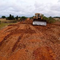 A picture of the road under repair