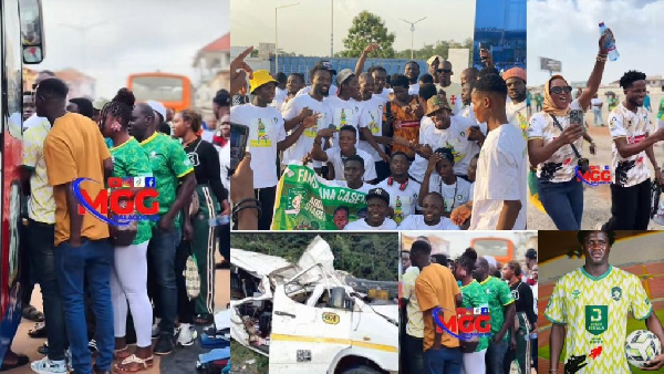The fans of Aduana FC died after an accident involving a tricycle in Aboabo
