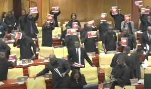 The Minority in Parliament has staged a walkout ahead of the 2025 Mid-Year Budget Review
