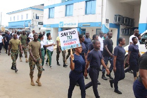 The security agencies are walking for peace today