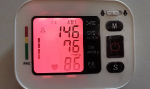 File photo of a BP monitor