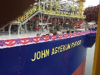 The FPSO was named in honor of the former President Kufour in Singapore