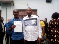 Coach Bankole (L) is one of the longest serving coaches of the Ghana Handball Association