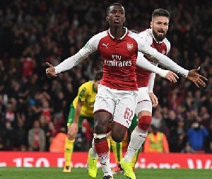 Nketiah becomes first player born after Wenger's appointment to score for Arsenal