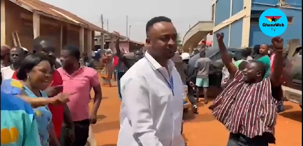 NPP Parliamentary Primaries: Watch as Old Tafo MP is hooted at by NPP supporters