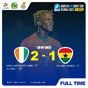 WAFU B U20 Boys Cup: Ghana misses final after losing 2-1 to defending champions Ivory Coast