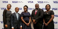 Kemi Okusanya, Dr. Settor Amediku, Adoma Peprah, others at the launch of Visa on mobile