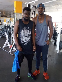 Sarkodie and his trainer