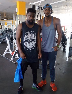 Sarkodie and his trainer
