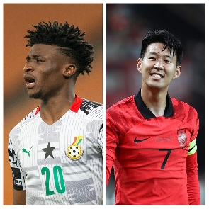 Mohammed Kudus and Son Heung-Min