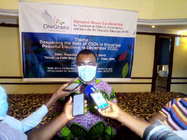 Election 2020: Embrace the message of peace – Coalition of CSOs in Governance