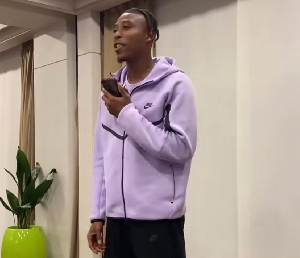 Abu Francis performed an initiation dance in front of his new teammates