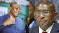 Former president, John Dramani Mahama and Vice President, Dr. Mahamudu Bawumia