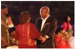 President Mahama shares dance with Prof Opoku-Agyemang at Nine Lessons and Carols