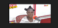 Beatrice Agyei speaking in an interview