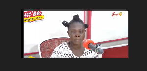 Beatrice Agyei speaking in an interview