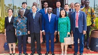 Vice President of the Republic, Dr. Mahamudu Bawumia with some Chinese delegation