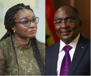 Joyce Bawah Mogtari and Vice President Dr Mahamudu Bawumia