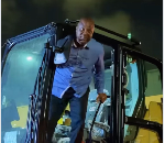 Watch as Ibrahim Mahama joins his workers on night shifts