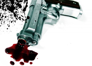 The deceased shot himself with a gun