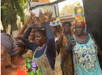 Some of the market women during their visit to the palace