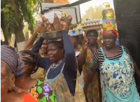 Some of the market women during their visit to the palace