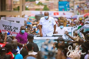 John Dramani Mahama during one of his campaigns