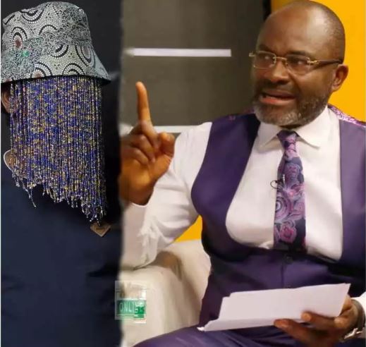 Anas Aremeyaw Anas (L) and Kennedy Agyapong, NPP  MP for Assin Central (R)