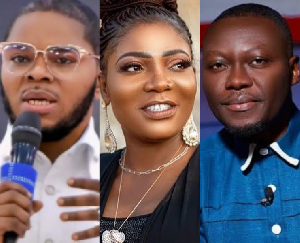 L-R: Bishop Obinim, Florence and Arnold Asamoah-Baidoo